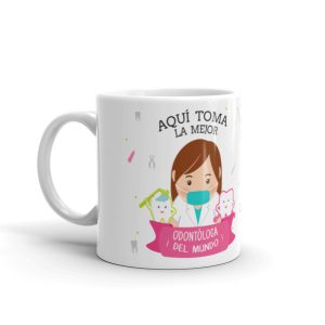 Tazón personalizado diseño odontóloga