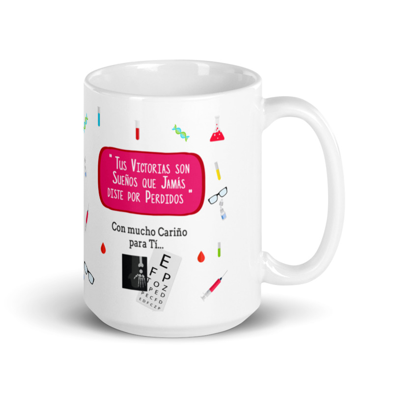 Tazón personalizado diseño tecnóloga médica - Imagen 2